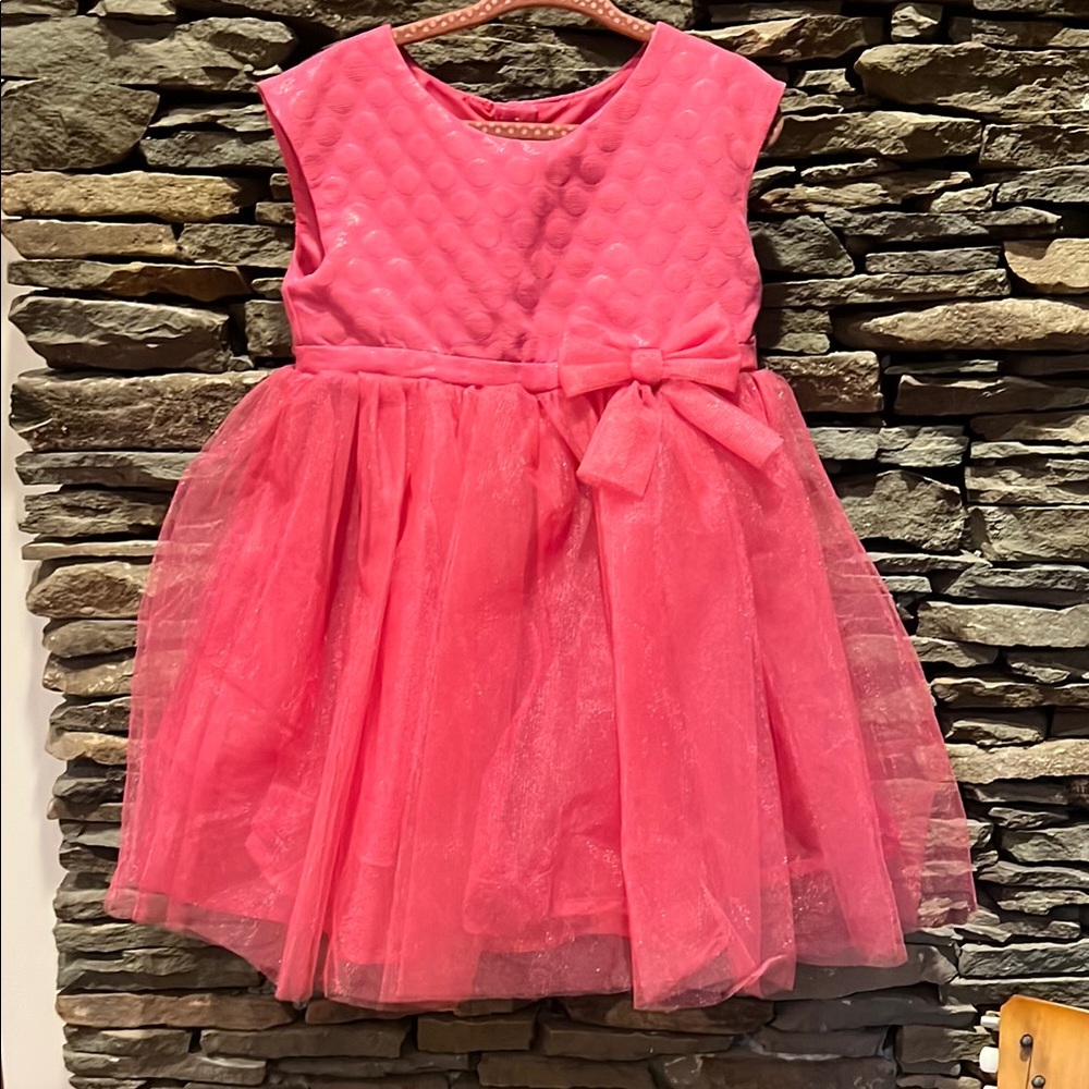 Pink Sleeveless Tulle Dress